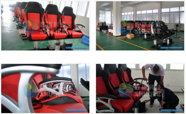 Cheapest cinema seat in China, Dynamic Cinema Seat Motion Theater Chair With Push Back, Electric Shock 0