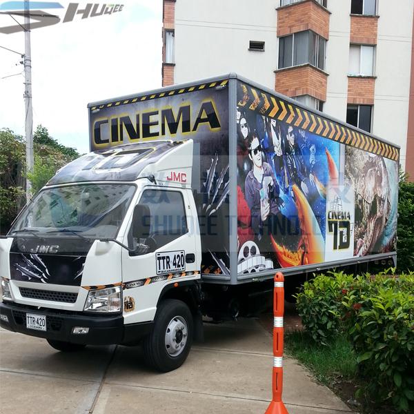 Mini Trailer 6D Movie Theater With 6 Seats For Inside 1