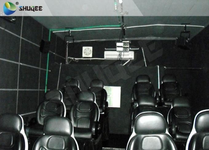 Innovative Electric System 5D Movie Theater Chairs With Special Effects 0