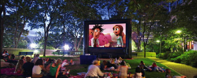 Outdoor Inflatable Movie Screen Removable Portable Air Projector Screen 0