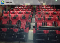Red 4D Movie Theater Simulator System Equipment With Motion Chair 3 / 4 / 5 Seats A Platform