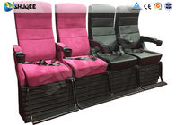 Soundproof 4d Cinema Theater / Genuine Leather + PU 4DM Motion Chair 100 Seat