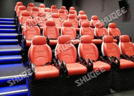 3D Museum And 5D Cinema Equipment Fiberglass / Genuine Leather Seat Cushion