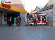 Mini Mobile 5D Cinema Truck With Electric System Type 6 Leather Motion Seats