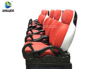 Luxury Red 3 Seats 4D Motion Theater Seating With One 3DOF Platform