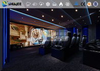 Dinosaur 5D Movie Theater For Mall Party Cinema With Action Rides Projector