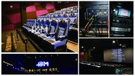 Blue 4D Cinema Motion Seats Leather Movie Chairs Pneumatic or Electronic Effects