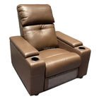 Synthetic Leather Movie Theater VIP Sofa With Rotating Tray