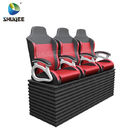 Red 5d Synthetic Leather Theater Furniture Cinema Chairs For Church