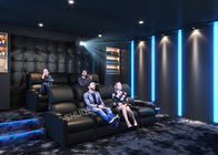 Grey Home Cinema System With Leather Electric Recliner Sofa For Movie / Theater / House