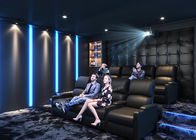 Grey Home Cinema System With Leather Electric Recliner Sofa For Movie / Theater / House