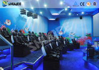 Interesting 3 Degrees Of Freedom Interactive Mobile 5D Cinema Chair With Luxury Genuine Leather