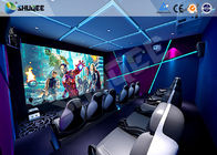 Mobile Seating Chairs 5D Cinema System Spray Air / Spray Water 5D Motion Simulator
