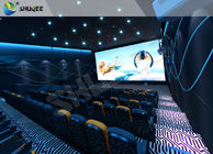 Special Effect  4D Cinema Equipment 120 People Electric System Motion Chairs Black Color