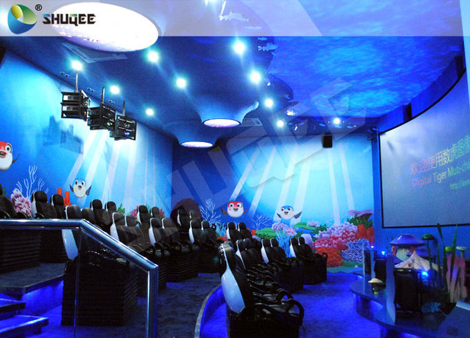Good Patented Design 5D Movie Theater With 6 Effects Genuine Black Leather Chair 0