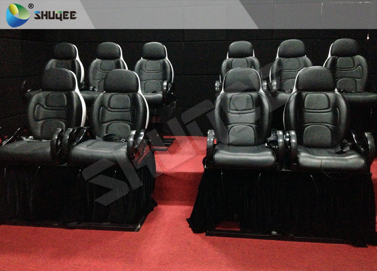Red Color Electronic System 5D Cinema Equipment Motion Seat With Special Effect 0
