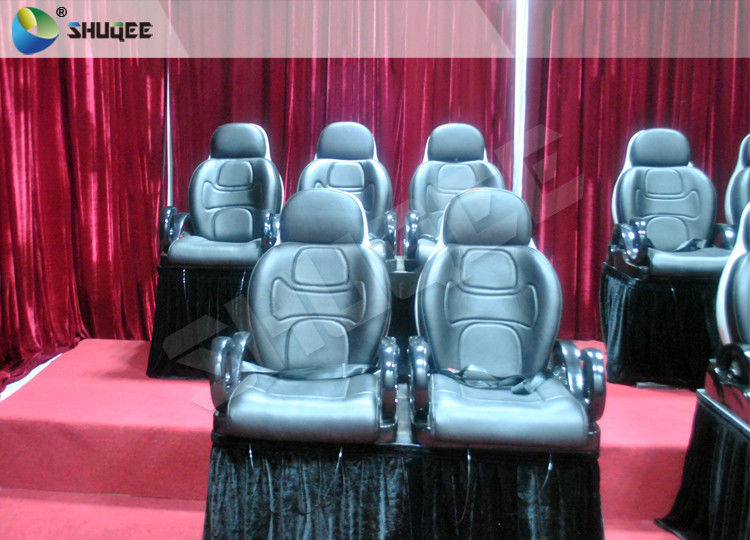 Red Color Electronic System 5D Cinema Equipment Motion Seat With Special Effect