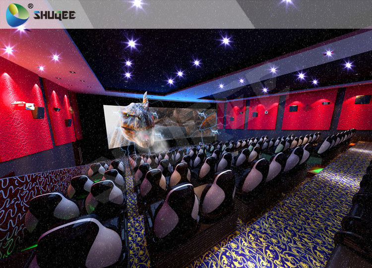 Electric 4D Cinema System Customized Seat / Professional 3D Glasses 4d Cinema