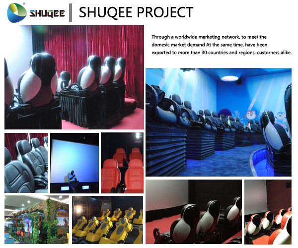 Animation 9D Movie Theater Stimulating 9D Cinema System With Curve Screen 0