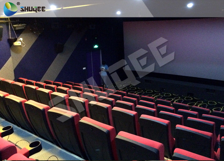 1 Seat 2 Seats Simulation Rides Movie Theater System 4D With Arc / Flat Screen