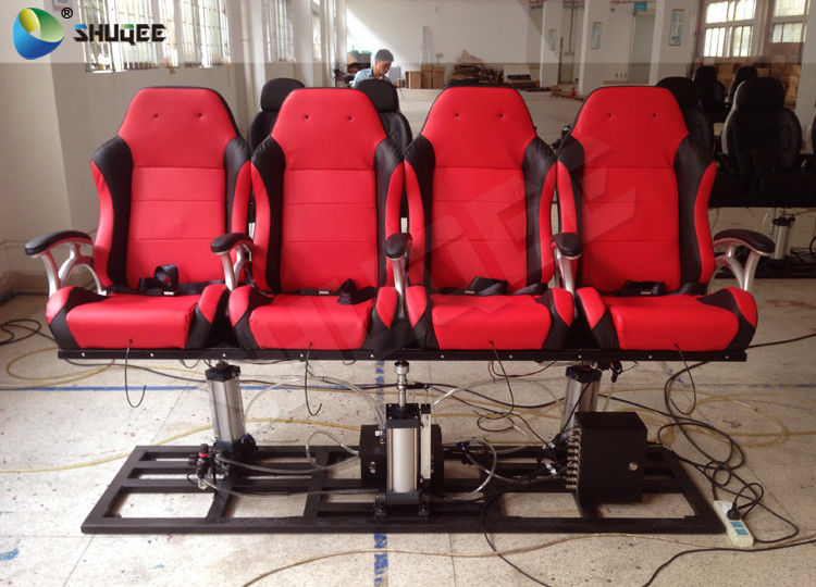 China Red / Black 5D Cinema System Customized Dynamic Theater System For Center Park factory