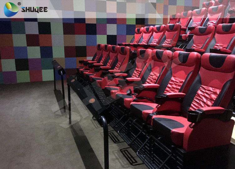 Red Seat 4D Cinema System 120 People Large Cinema Hall Special Environment Effect 0