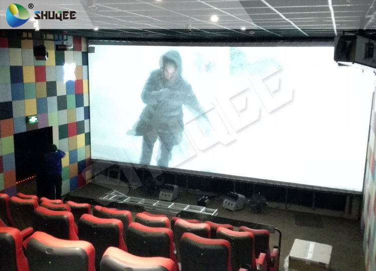 Wind / Rain / Snow 4 Dimensional Movies 4-D Movie Theater With 4D Motion Ride