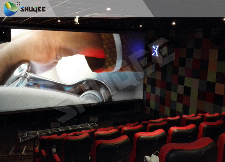 1 Seat 2 Seats Simulation Rides Movie Theater System 4D With Arc / Flat Screen 1