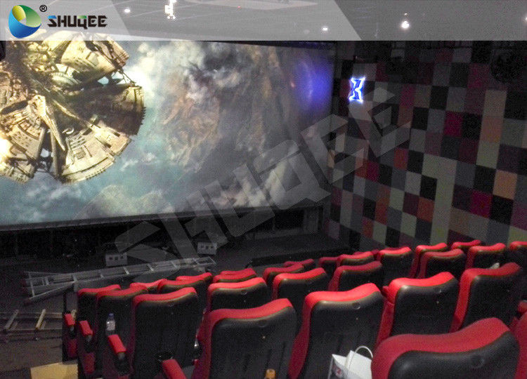 1 Seat 2 Seats Simulation Rides Movie Theater System 4D With Arc / Flat Screen 0