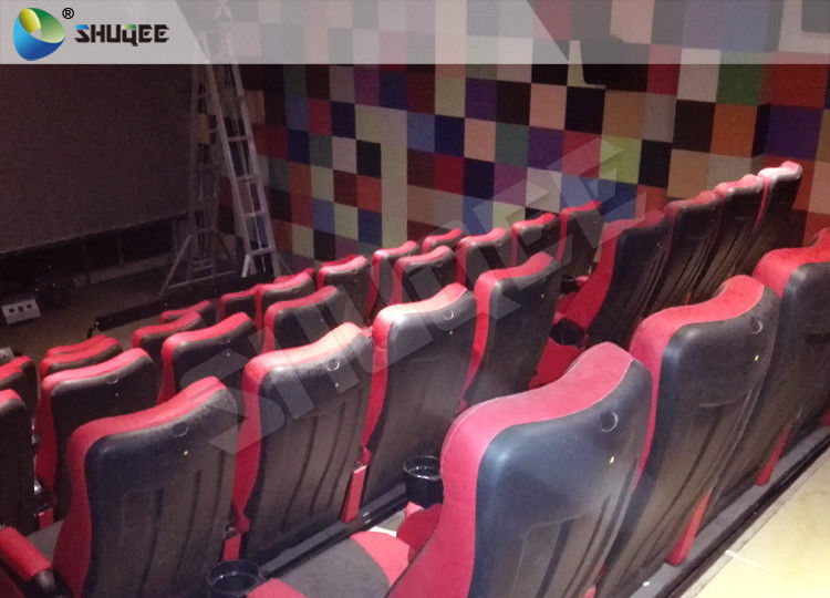 Red / Black 4D Movie Theater , 4D Motion Seat Is Main Technology For Cinema Hall