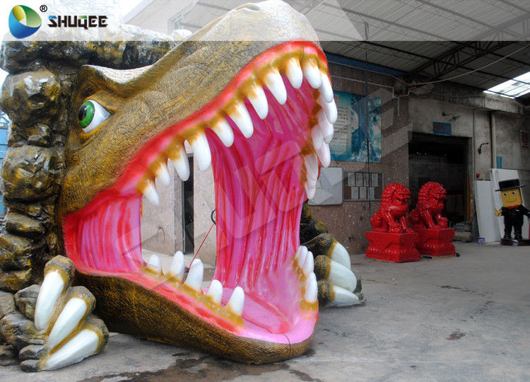 China Dinosaur 5D Movie Theater For Mall Party Cinema With Action Rides Projector factory
