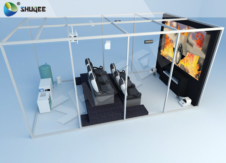 China 12D Luxury Black Chair 3 DOF Home Theatre Equipment Pneumatic Syetem Simulator factory