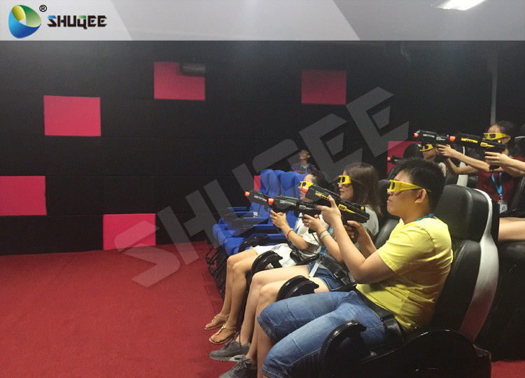 Interactive Shooting Gun Game 7D Cinema Theater For Game Room / Amusement Park