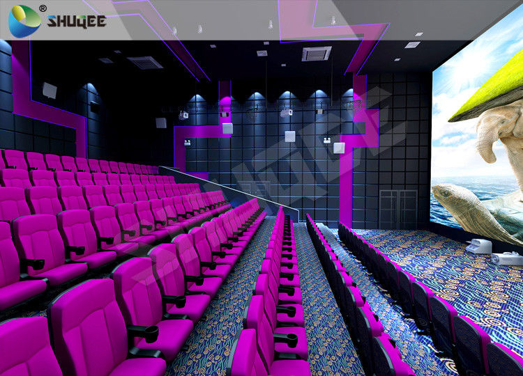 Vibration Sound 4D Cinema Equipment With Splendid Violet Shake Cinema Chairs