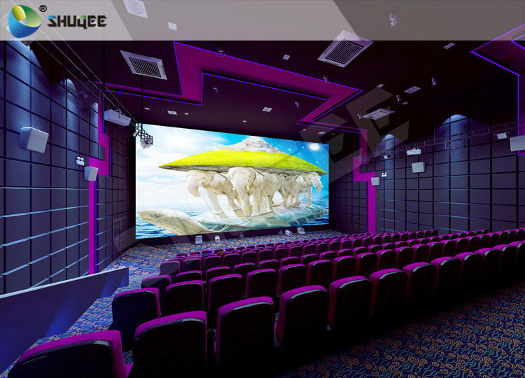 China High Definition  Sound Vibration Cinema With Big Screen Dual Projectors factory