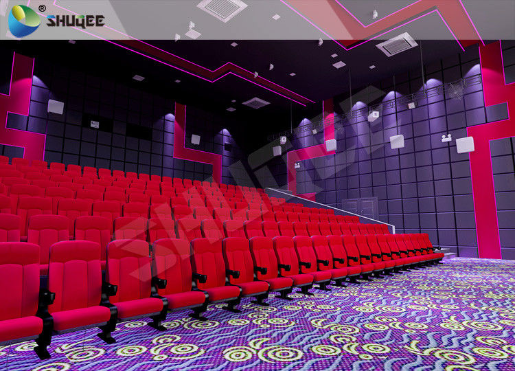 Vibration Effect Movie Theater Seats SV Cinema Red 120 People Movie Theatre Seats