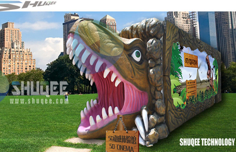 China Dinosaur box 5 D Movie Theater with 5.1 audio system / 7.1 audio system Sound system factory