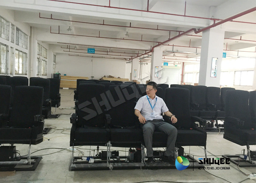 China 12 Seats Movie Theater 4D Movie Equipment Advantages In A Simulated Earthquakes factory