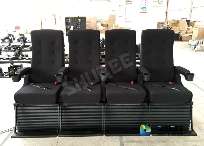China 80 People Motion Chair 4D Theatre Equipment Dynamic System For Shopping Mall factory