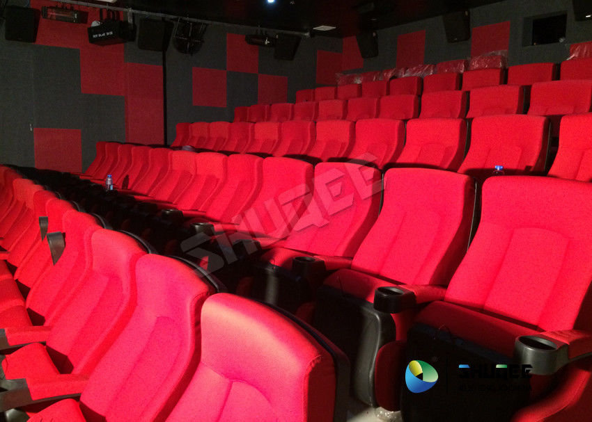 China Red 3D Movie Cinema / Movie Theatre Seats With Vibration System CE Approval factory