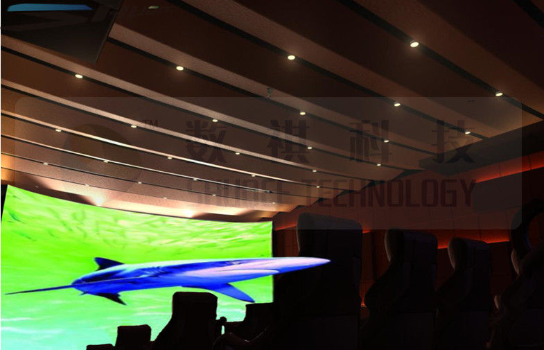 China Flat screen 4D movie theater , curved screen , special effect factory