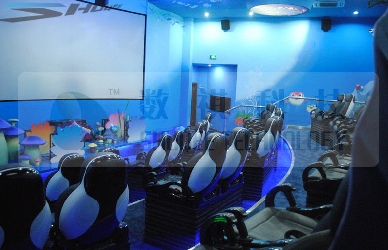 China Theme Park Movie Theater XD 3-DOF platform , 4D 5D function factory