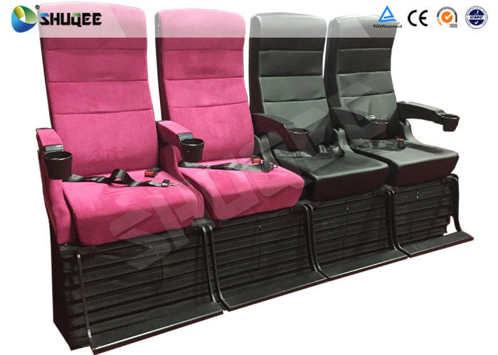 4D Film Local Movie Theaters Comfortable Chairs With Metal Flat Screen / Arc Screen 0