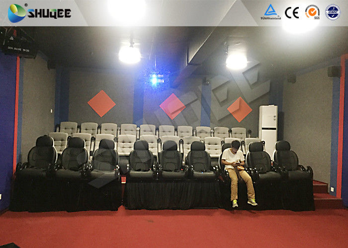 Shooting Game 7d Cinema Theater With Large Screen And Dynamic Seat Control System