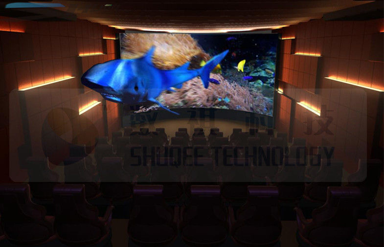China Flat Screen 5D Movie Theater with 7.1 Audio System Install In Exhibition Hall factory