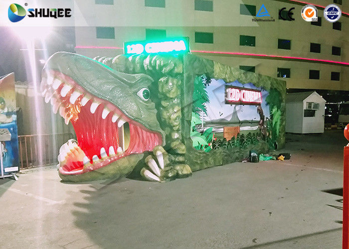 Convenient Outdoor Mini 5D Movie Theater With Dinosaur Design For Entrepreneurs
