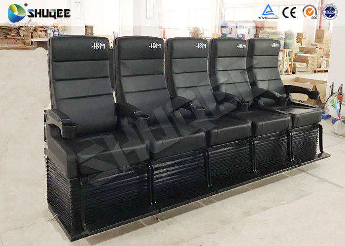 Safety 4D Movie Theater With Pure Hand - Wrapped PU Leather Motion Seats 0