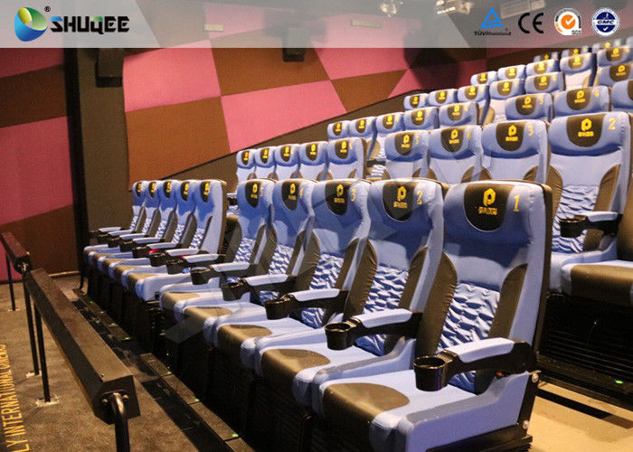 China Arc Screen 4D Cinema Equipment Simulator Motion Chairs Customized Color SGS factory