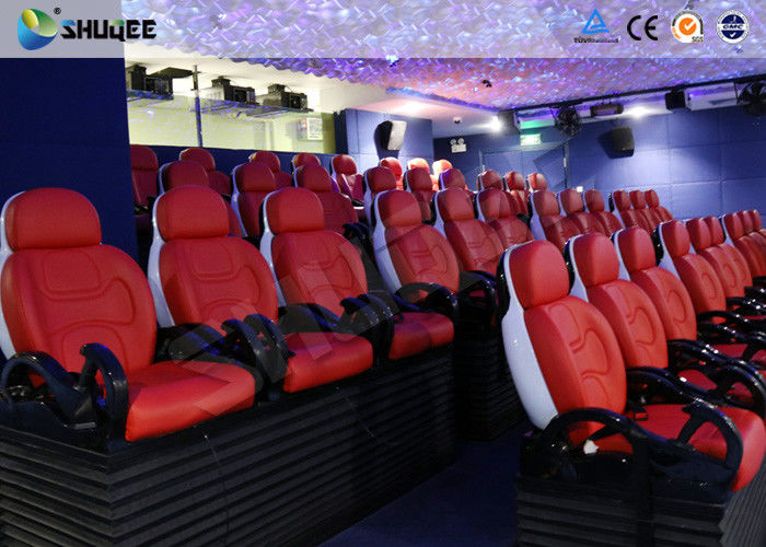 China Interactive Cinemas 5D Movie Theater Be Equipped With Black Motion Seats factory