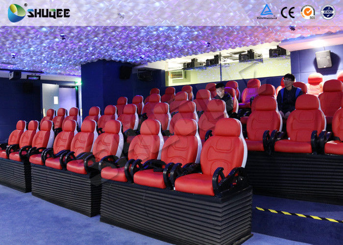 China 5D Motion Cinema Luxury Red Chair 5D Movie Theater With 6 Special Effect factory
